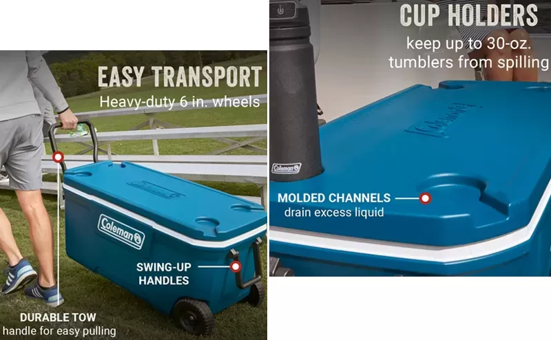 Coleman Xtreme Wheeled Cooler 100-QT, At Price Of 267.92 € - Image 2